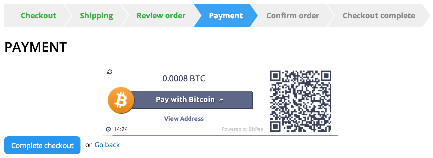 payment to bitcoin address